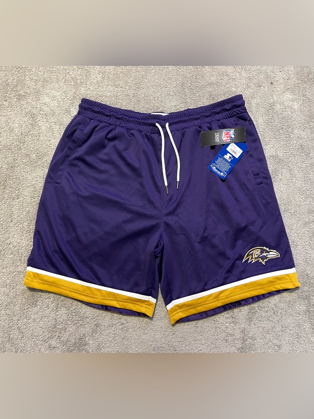 Starter Baltimore Ravens Shorts NFL Men’s 2XL Purple NEW